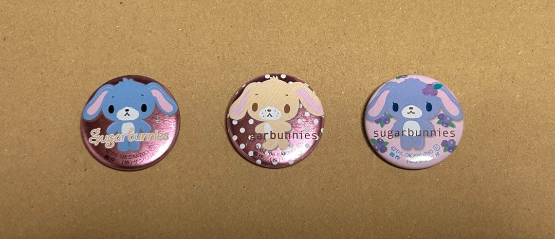 シュガーバニーズ 根付 ストラップ 缶バッジ