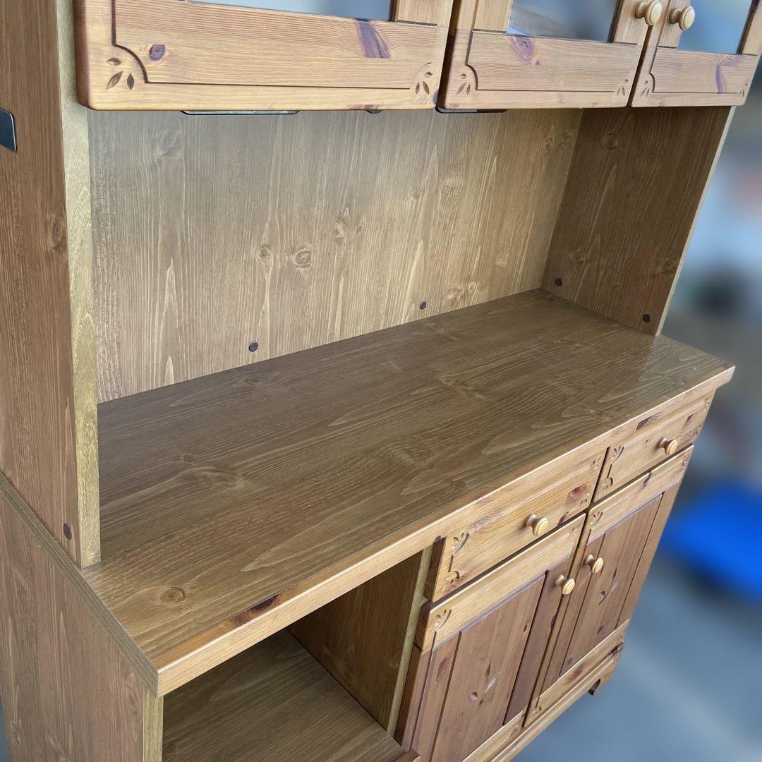 美品 今村家具工芸 食器棚 キッチンカップ