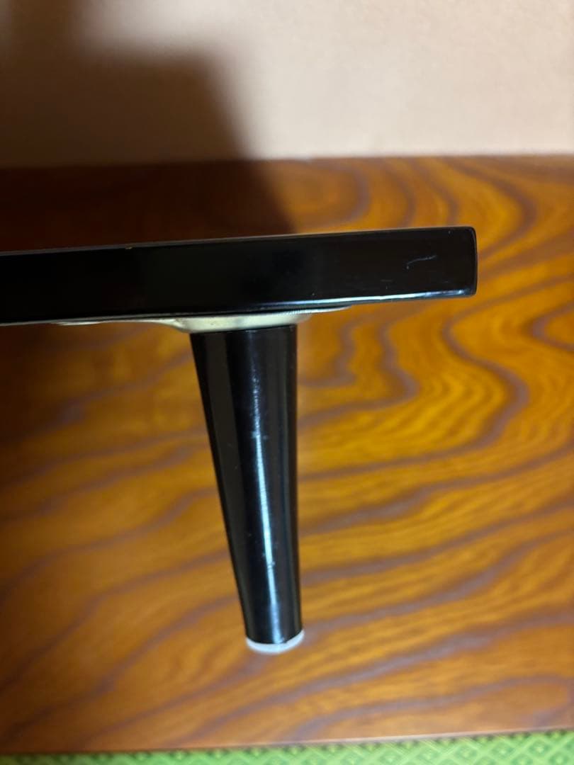 竹模様の漆塗り花台足取り外し可能