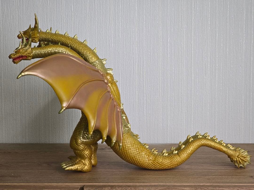 箱付き★キングギドラ ソフビ フィギュア 約460ミリ