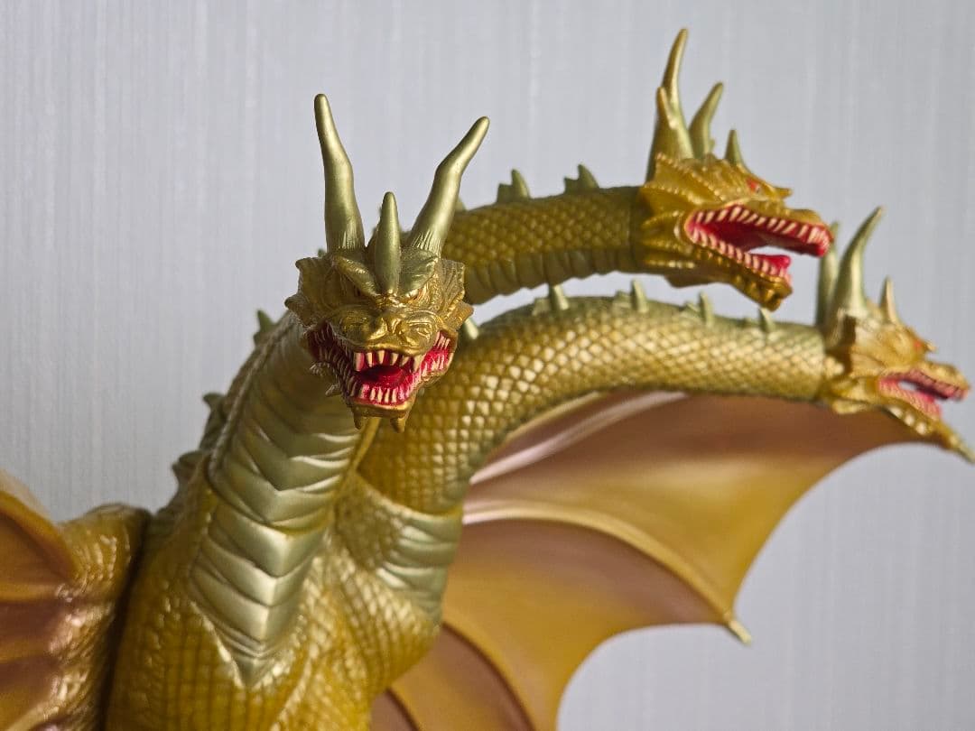 箱付き★キングギドラ ソフビ フィギュア 約460ミリ