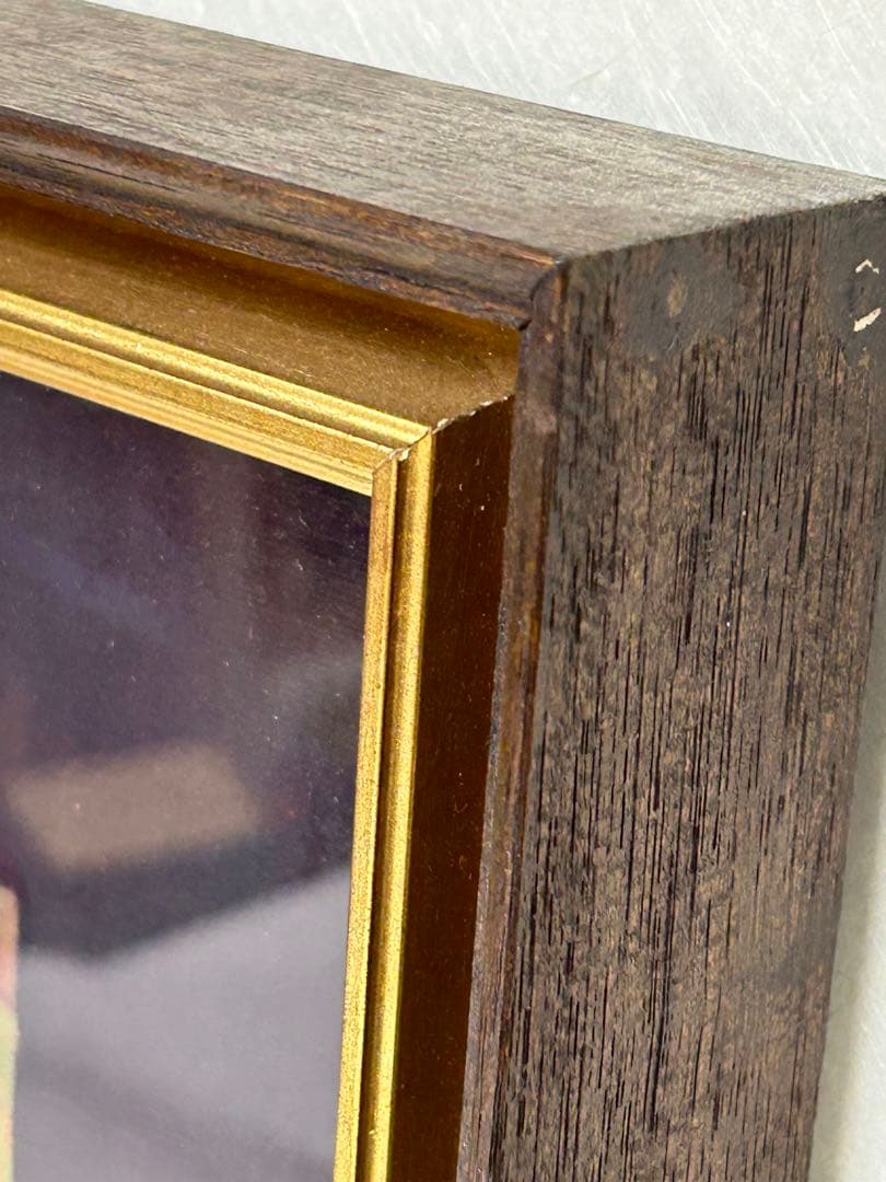 ふくろう 西村雄一 絵画 油彩画 額 美術品 フクロウ ふくろうの置物