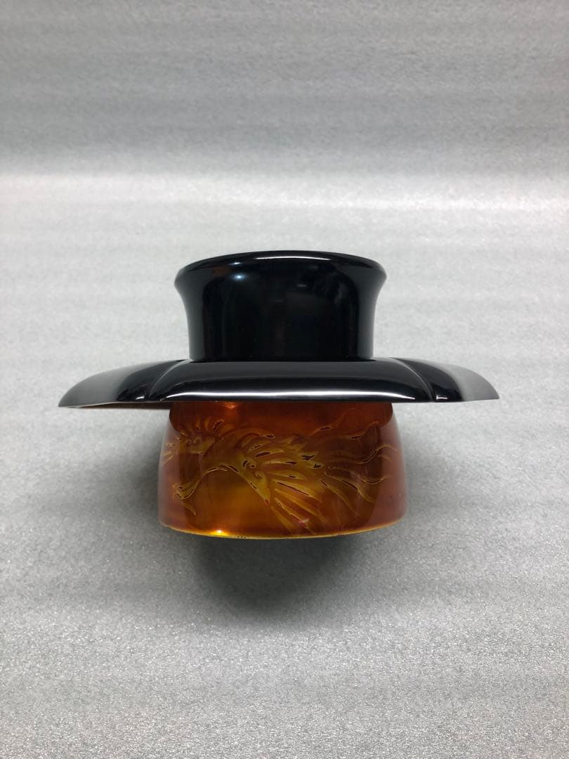 輪島塗　若島量平作　時代型　天目台　共箱