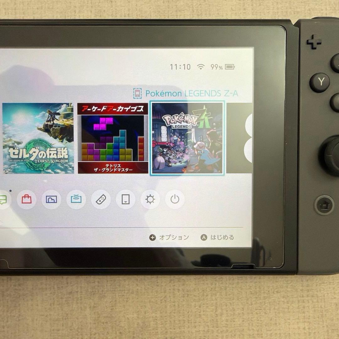 美品！Nintendo Switch グレー　本体　動作確認済　ハードケース付き