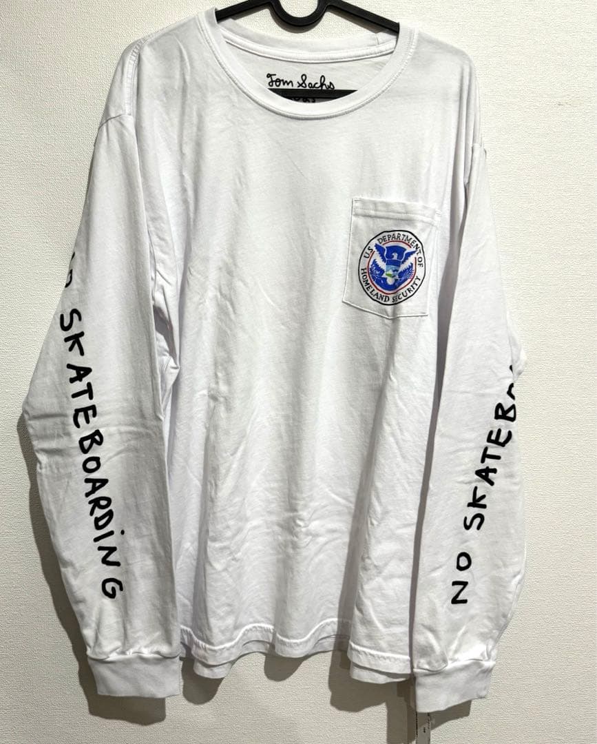 新品】Tom Sachs トムサックス 伊勢丹 ロンT white／Lサイズ