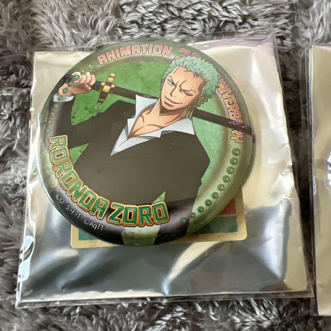 東京ワンピースタワー限定 20周年缶バッジ ゾロ＆サンジ