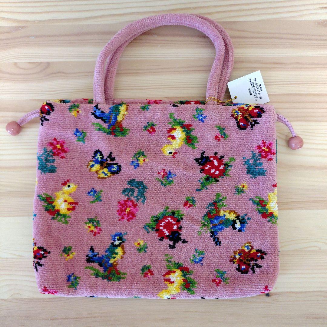 新品未使用】フェイラー ハイジ 手付き巾着バッグ ピンク 良柄 - メルカリ