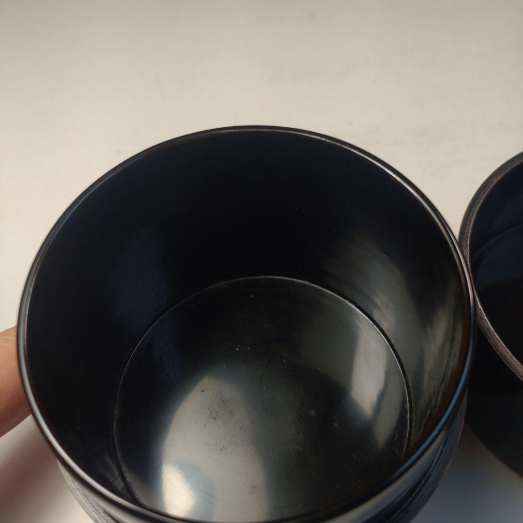 イ269 棗『蒔絵師 千峯作』『色紙蒔絵 中次 棗 共箱』漆