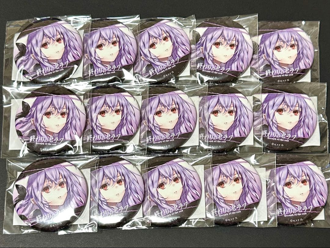 終わりのセラフ くじタイム 缶バッジ シノア 15個セット - メルカリ