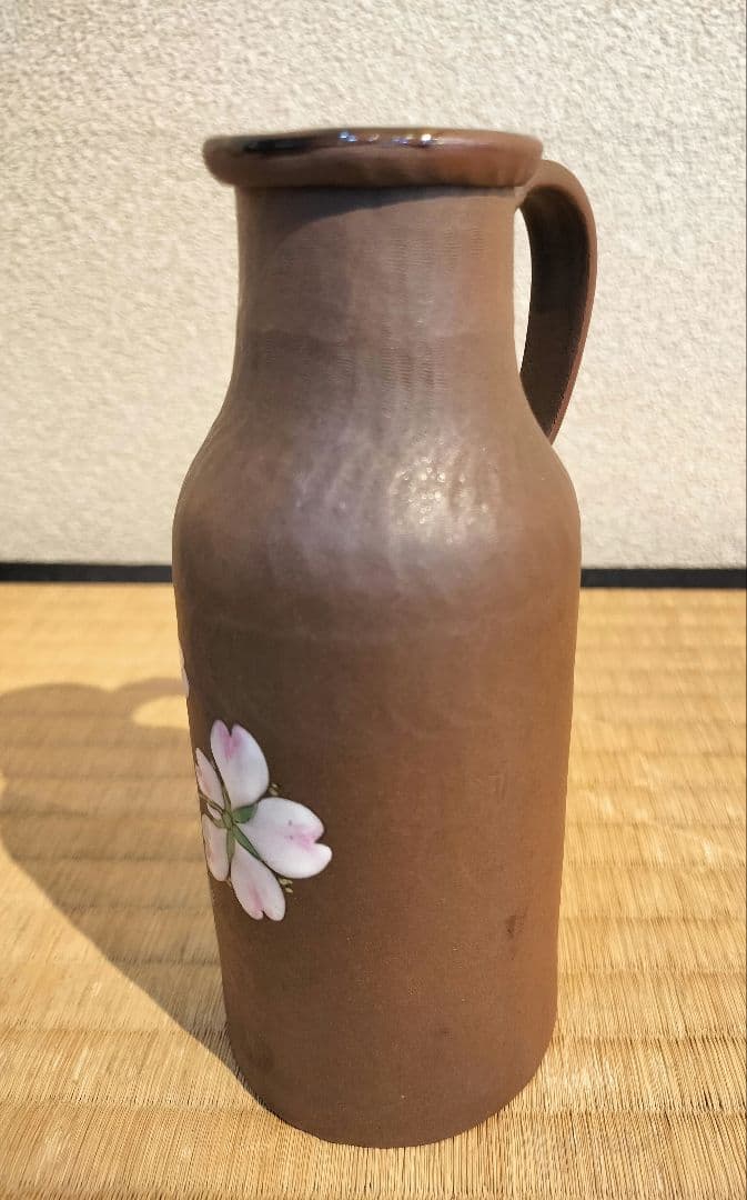 お値下げしました、2個組　萬古焼　桜　徳利