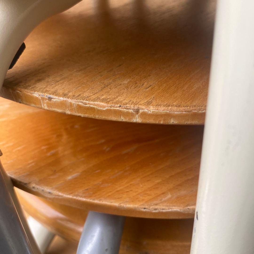 木製座面円形スツール 大量　まとめ　スタッキング可能　丸椅子　スチール　シンプル