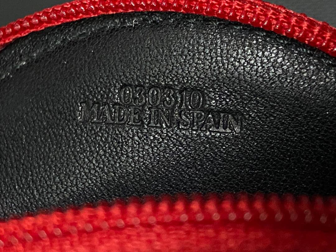 未使用 ロエベ アナグラム アマソナ クッキー ケース 小銭入れ レザー紫