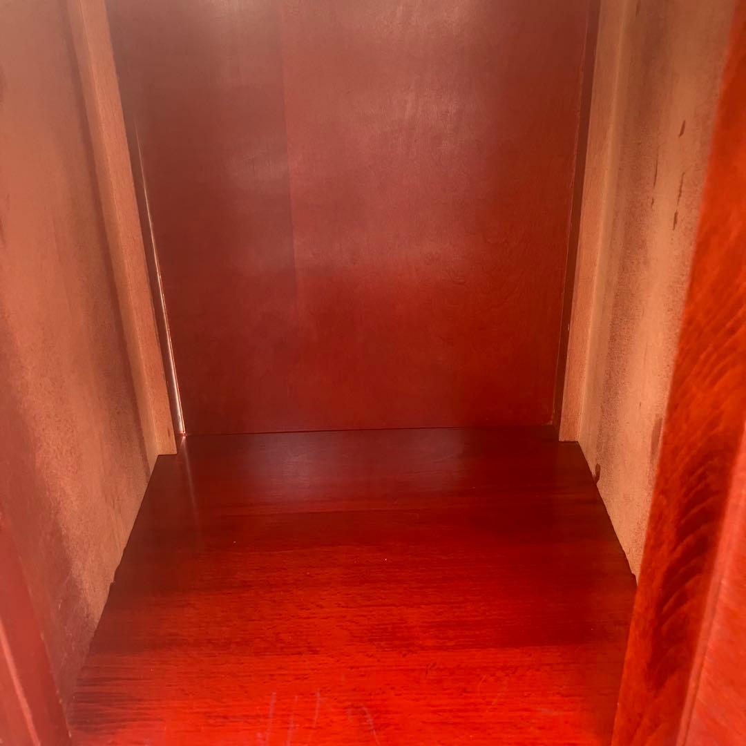 北欧風 電話台 アンティーク インテリア 引き出し 木製 オランダ製