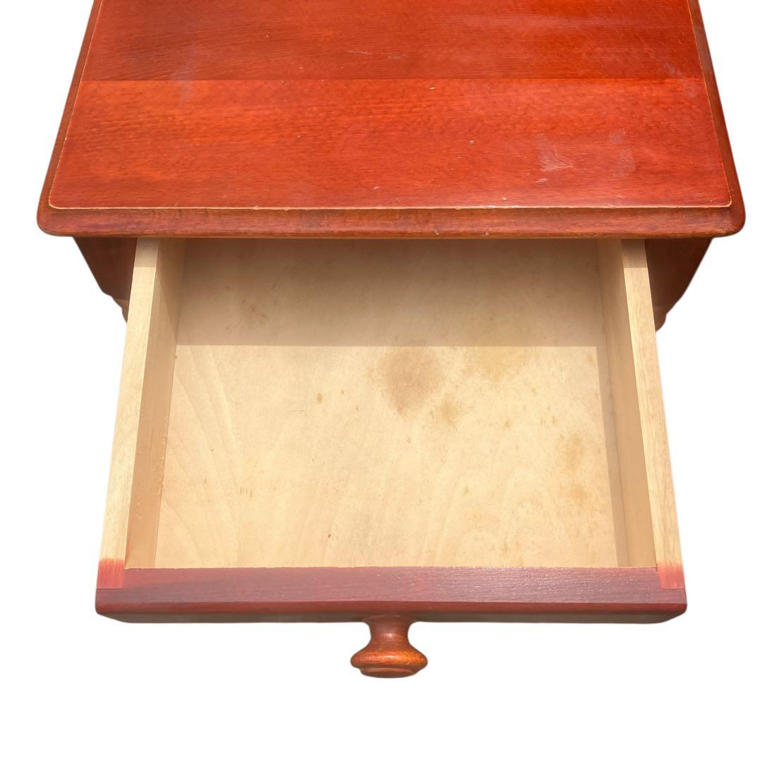 北欧風 電話台 アンティーク インテリア 引き出し 木製 オランダ製