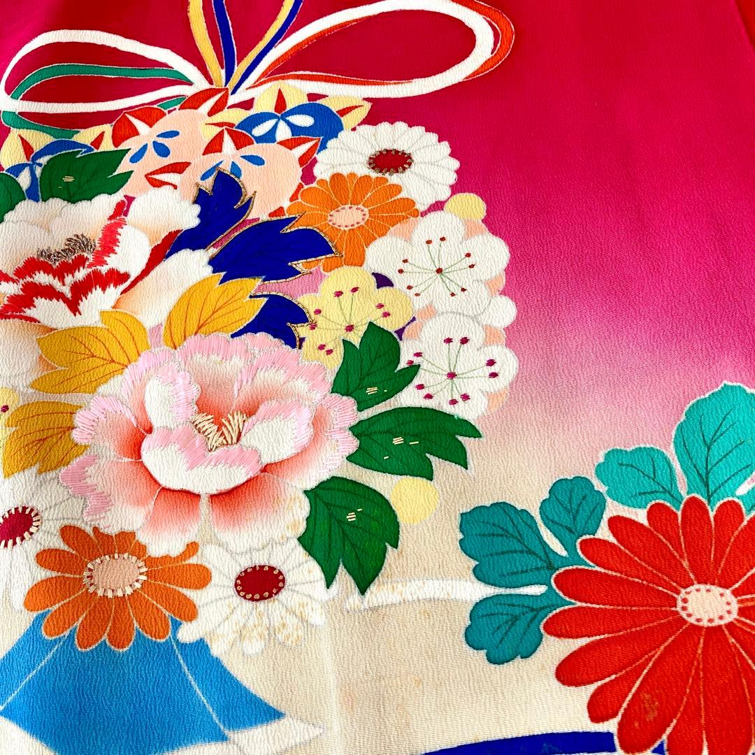 アンティーク　女の子　子供着物　七五三　アンティーク着物　NO26