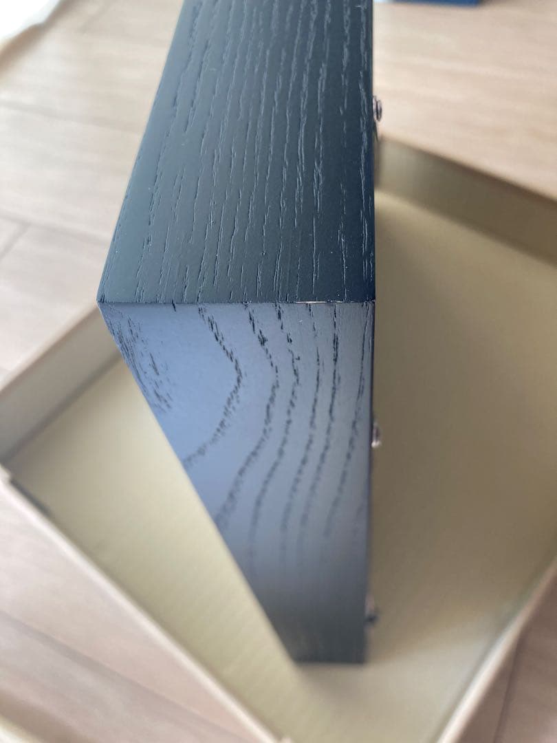 油彩額縁 F3号 同志舎 細角箱15 黒 2個セット 油絵額縁