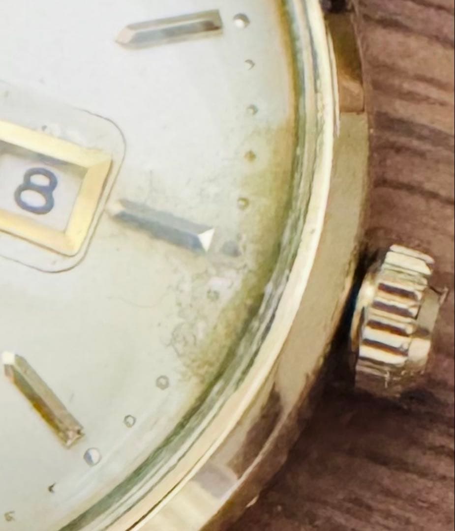 IWC オールドインター自動巻 金張（ゴールドキャップ／いわゆる厚張） デイト