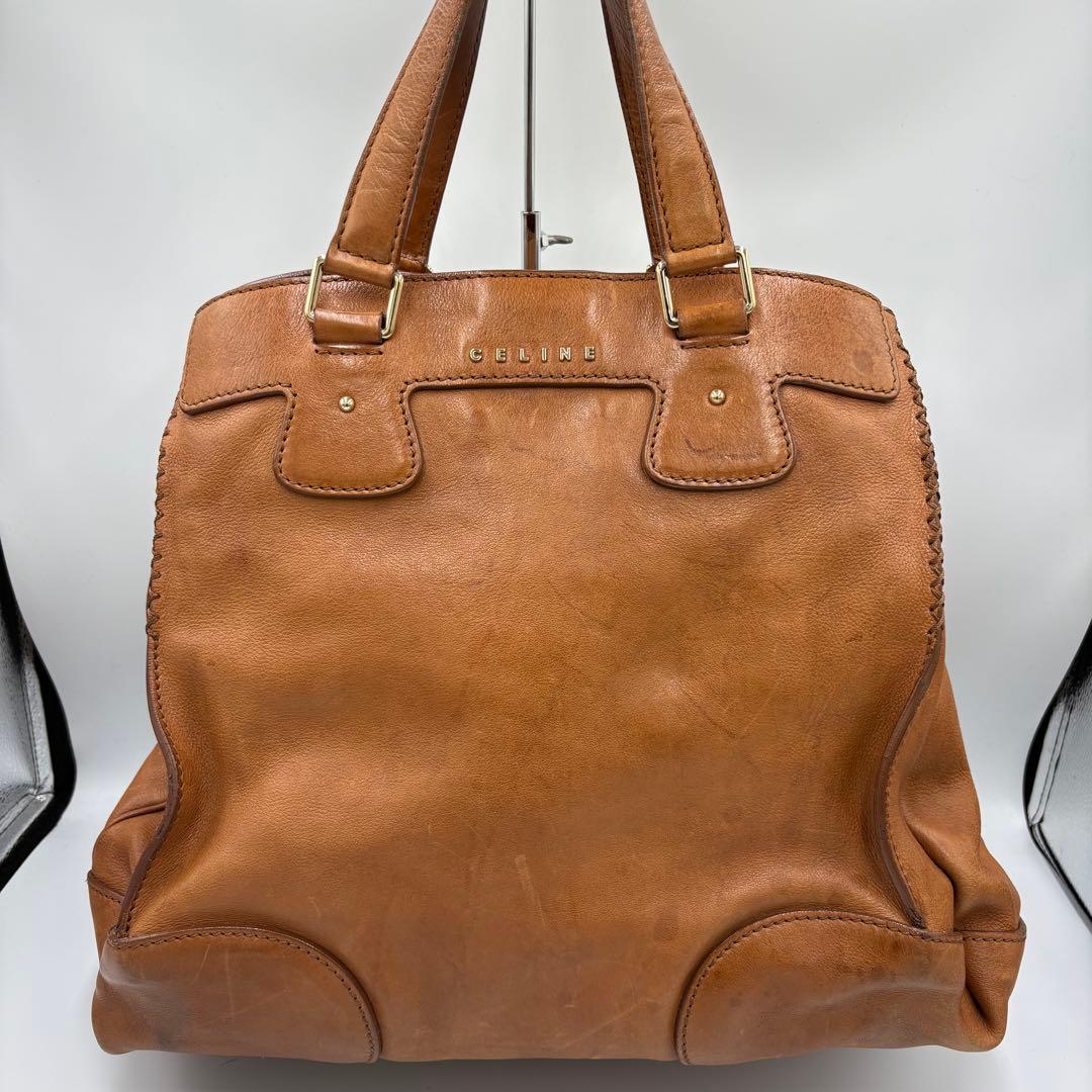 CELINE セリーヌ トートバッグ オルロフ 金具 A4収納 レザー