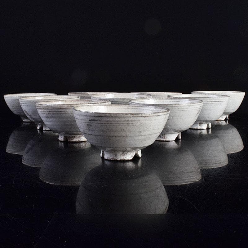 茶道具 萩焼 楽山窯造 数茶碗 十客 共箱 M R9436B - メルカリ