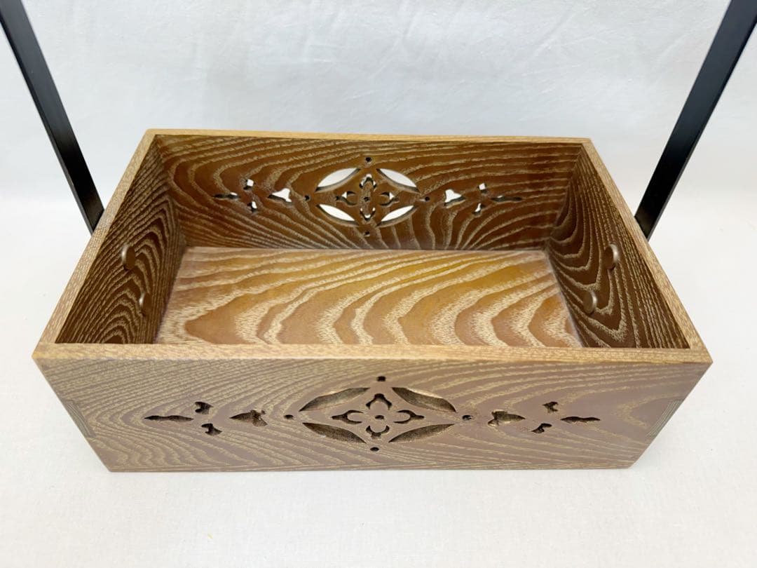 未使用 茶道具 桑 手持ち 煙草盆 4点セット 火入 灰吹 煙草入 元