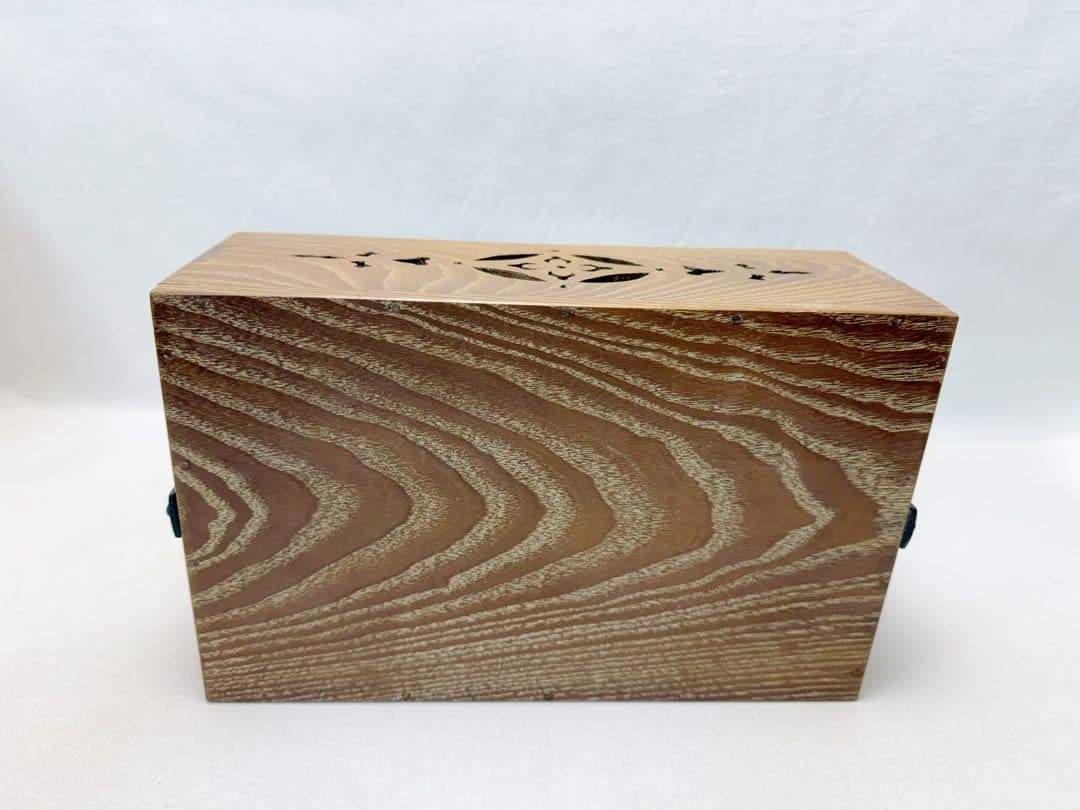 未使用 茶道具 桑 手持ち 煙草盆 4点セット 火入 灰吹 煙草入 元