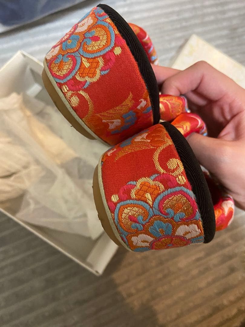 七五三用 花柄刺繍 着物セット