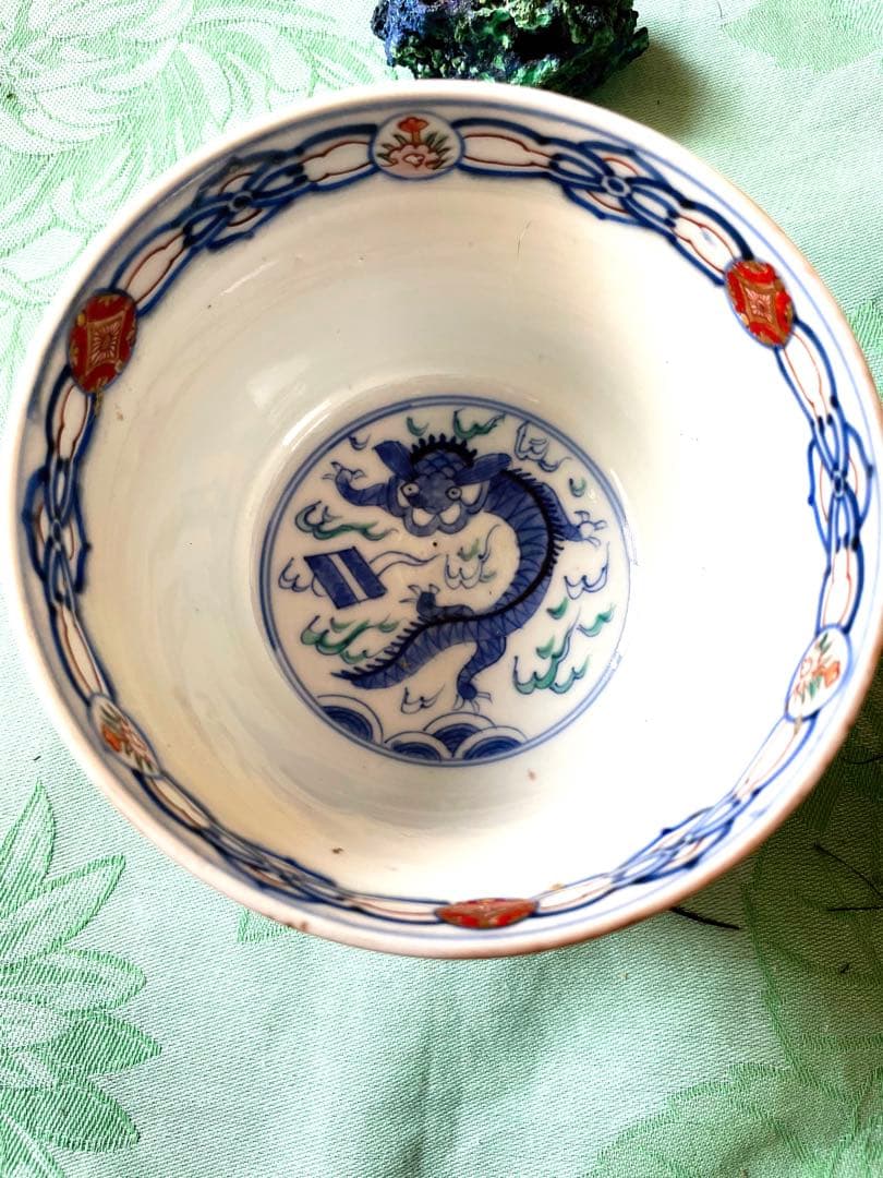 古伊万里 金彩 色絵 染付 深鉢