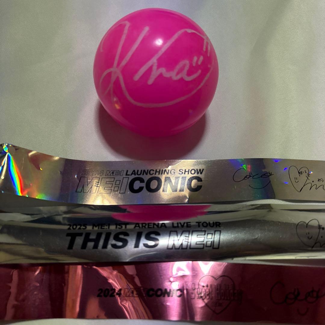 佐々木心菜 サインボール kokona ミーアイ ME:I 銀テ - メルカリ