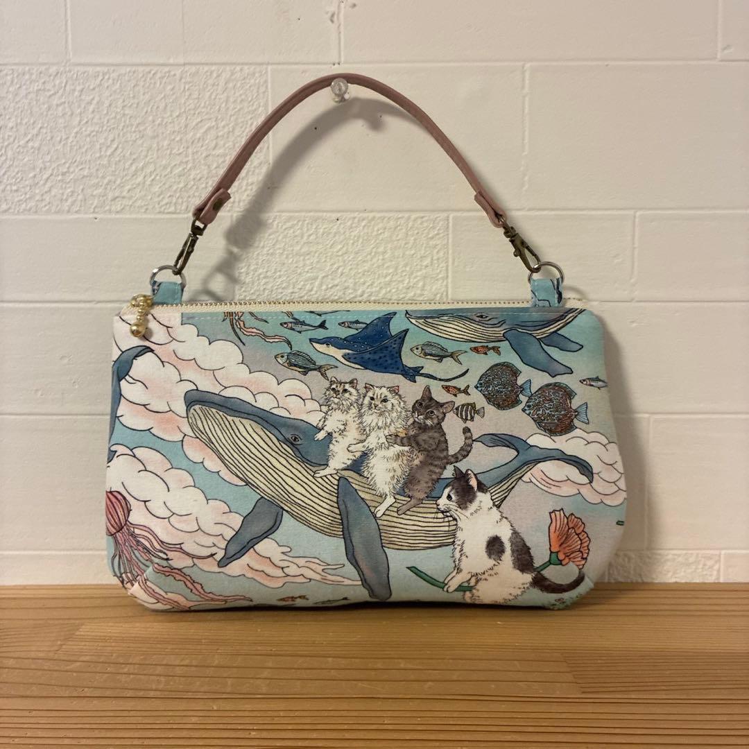 感謝価格　人気　猫柄　ハロウィン　10cmファスナーポーチ　小銭入れ　人気