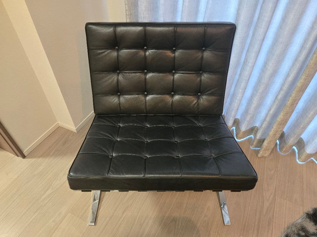 【hanamichin】バルセロナチェア&オットマン　セット