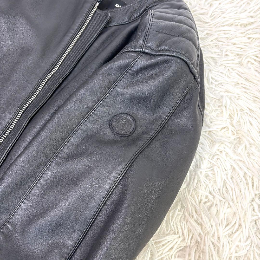 メカサイズ！XXL！ ディーゼル ラムレザー シングル ライダース