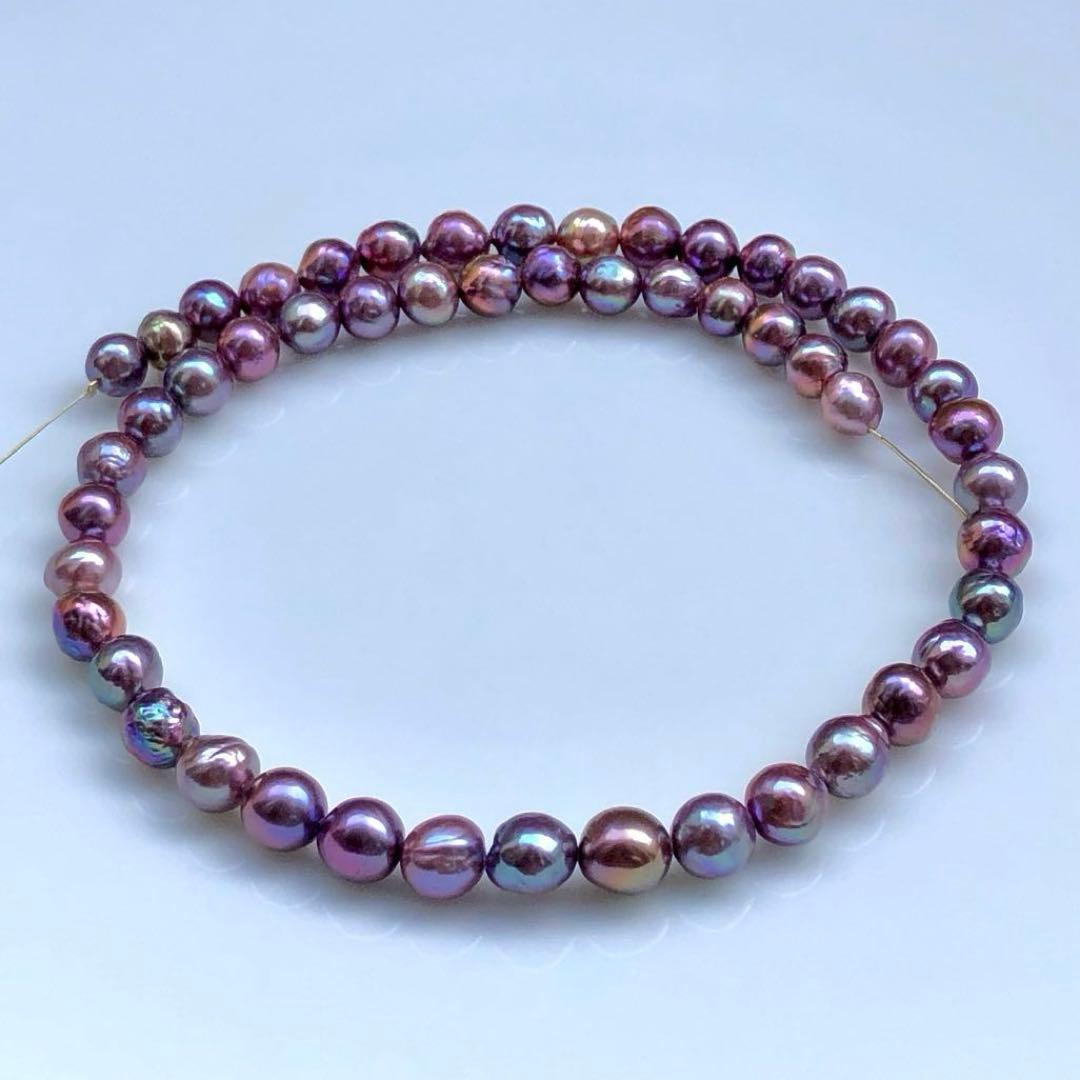 土下座チョコレート様専用バロックパール マルチカラー ネックレス連材