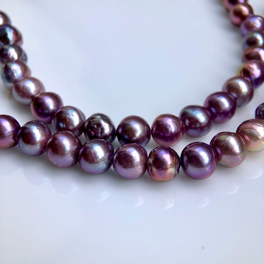 土下座チョコレート様専用バロックパール マルチカラー ネックレス連材