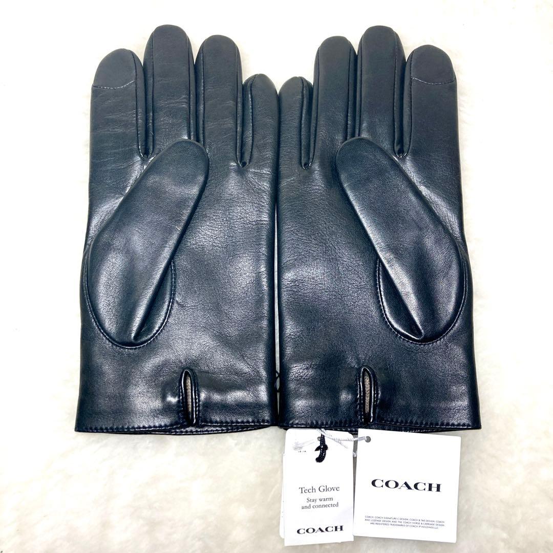 未使用品✨】コーチ COACH グローブ 手袋 レザー 54182 黒
