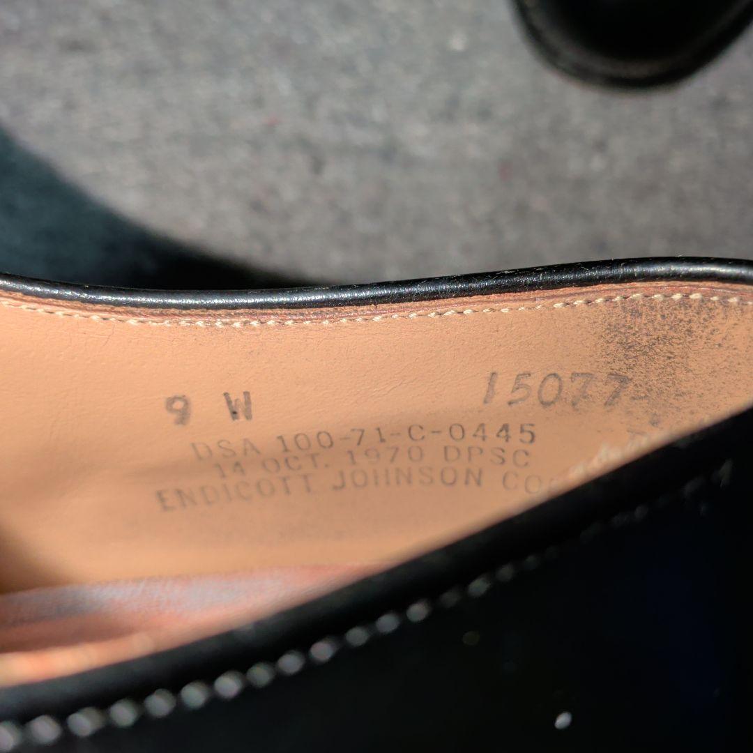 70s会計 US NAVY サービスシューズEndicott Johnson 9