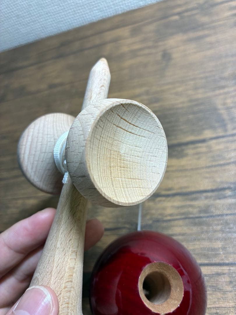 り*ん様 山形工房 けん玉 夢元 ワインレッド