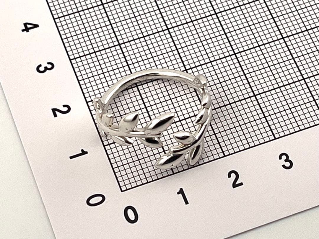 c922 ティファニー　オリーブリーフ　バイパス　リング　925 約15号