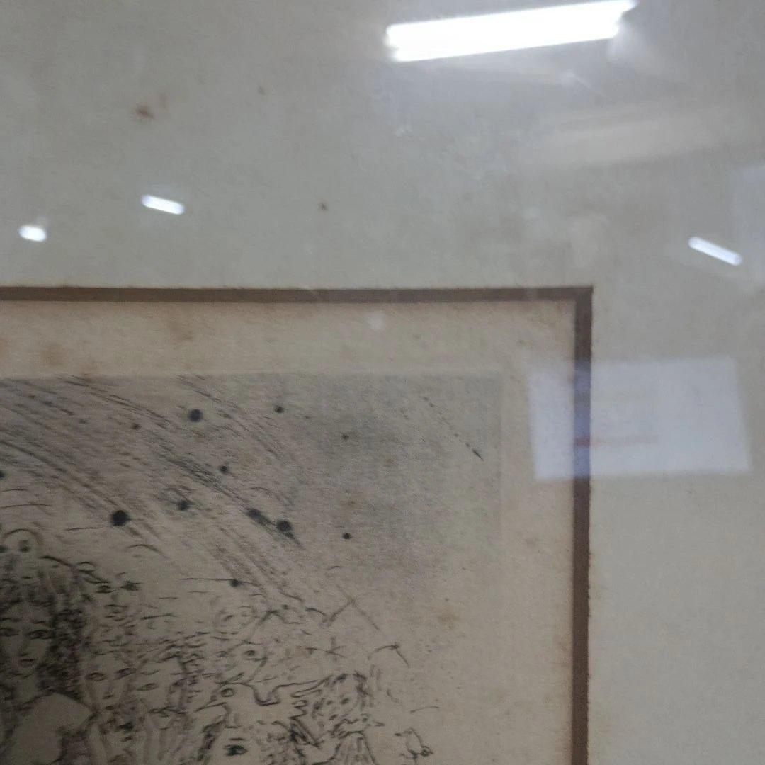 5676)此木三男（このきみつお） 銅版画（エッチング）「夜宴」EA