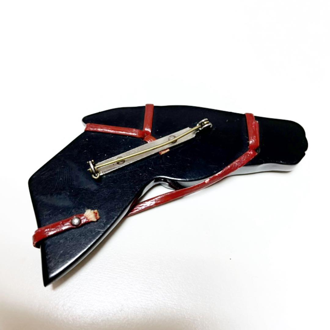 1940〜50年代ヴィンテージベークライトアニマルホース馬ブローチ