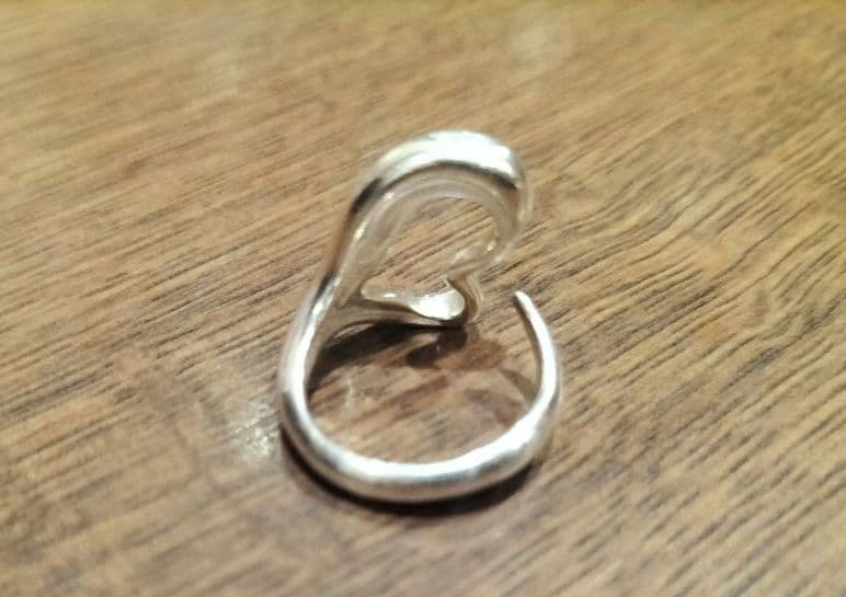 ティファニー　シルバー オープンハート　ハート型オープンリング