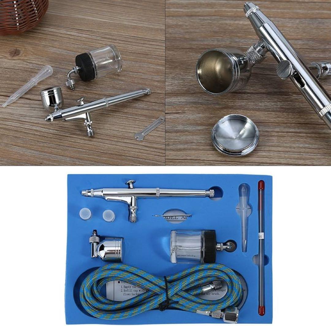 エアブラシキット 重力フィードデュアルアクションエアブラシキット ニードル
