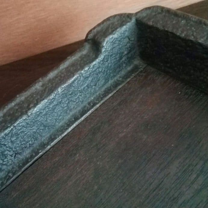 逸品　古鉄　平安省鋳堂　お盆　トレー　明治金工　和骨董　骨董　アンティーク