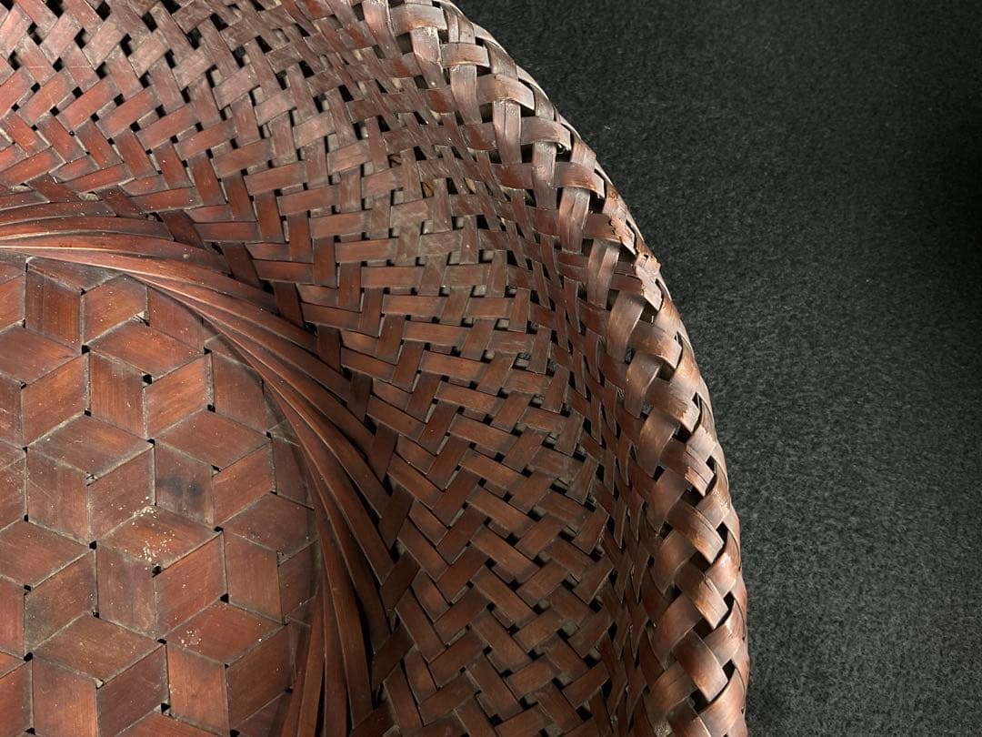 田辺竹雲斎造 竹籠 菓子籠 竹細工 茶道具 煎茶道具 径約28cm - メルカリ