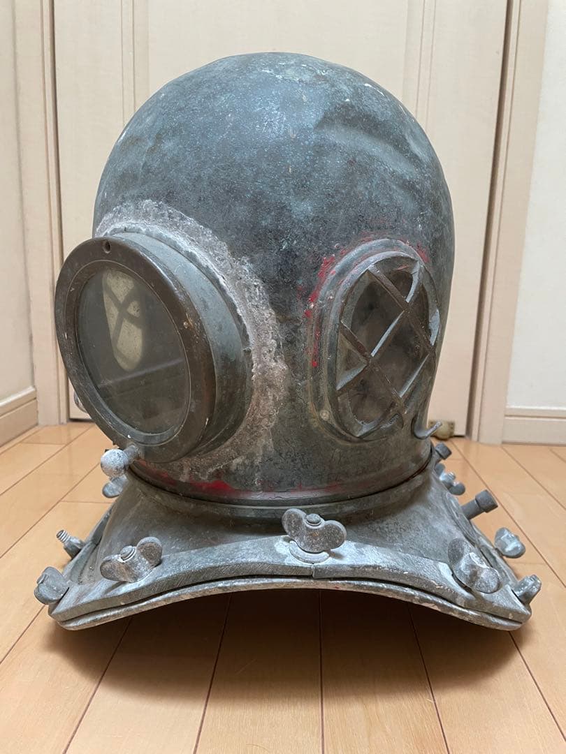 東亜潜水機ヘルメット 昔のまま何もしてません 希少！東亜潜水機