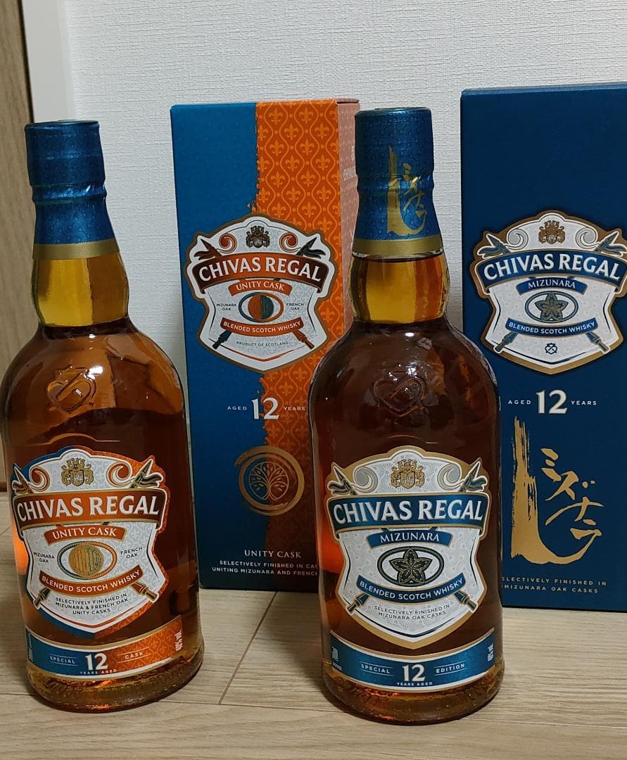 シーバスリーガル　12年　ミズナラ　+　ユニティカスク 日本限定 シーバス リーガル ユニティカスク 12年 40度 700ml 数量限定