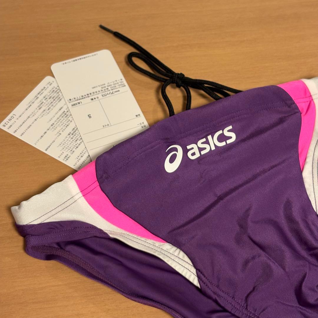 新品】asics AMA88T 競パン 紫/ピンク ハイドロCD 競泳水着