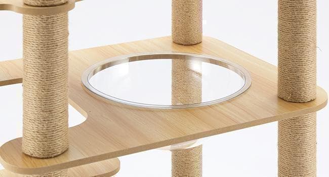 アウトレット1 キャットタワー 木製 宇宙船 展望台 多頭飼い 大型