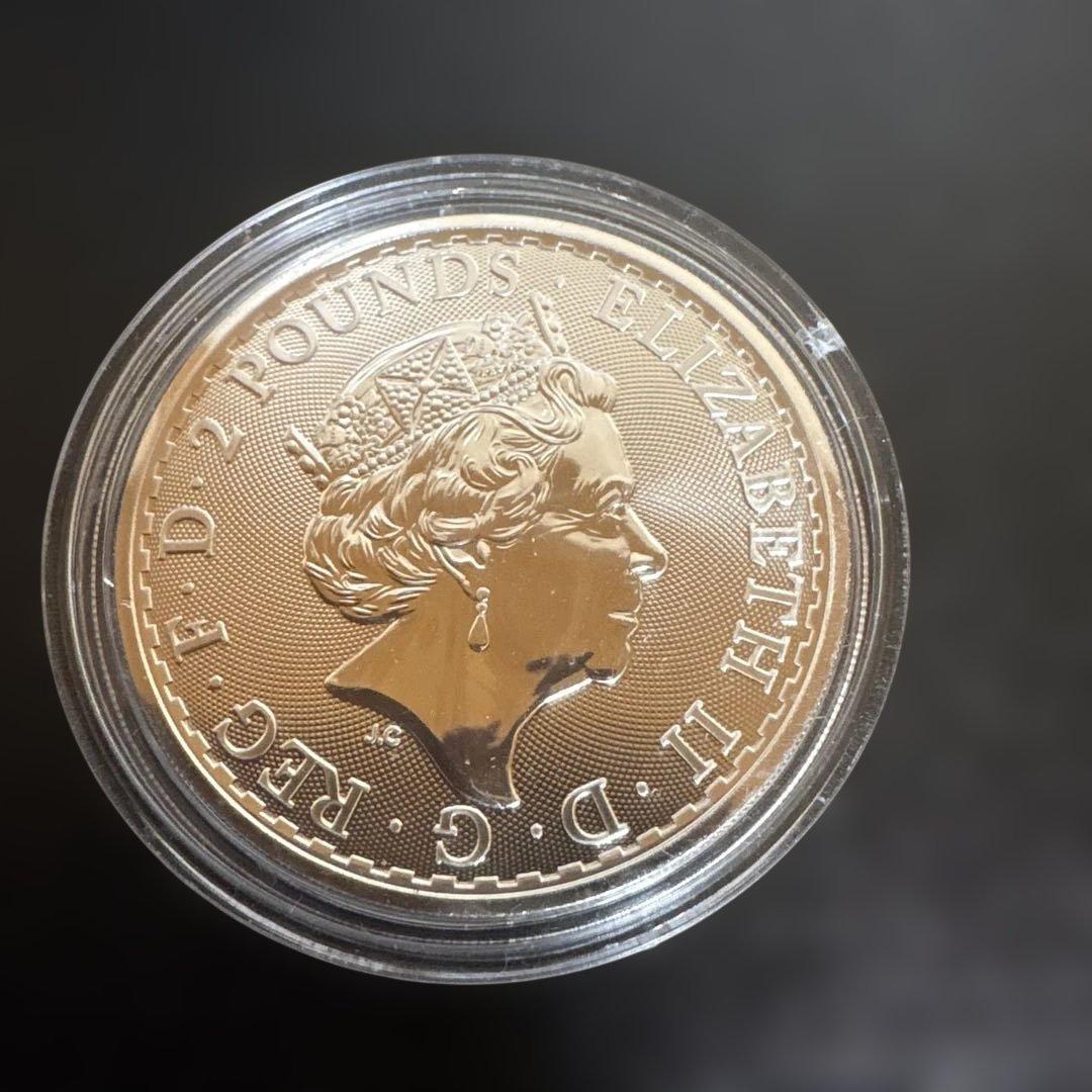 2021ブリタニア銀貨 1オンス 訳あり カプセル付き - メルカリ
