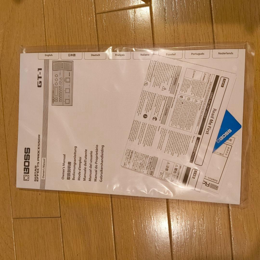 BOSS GT-1 ギターエフェクター 本体 電源アダプタ付き