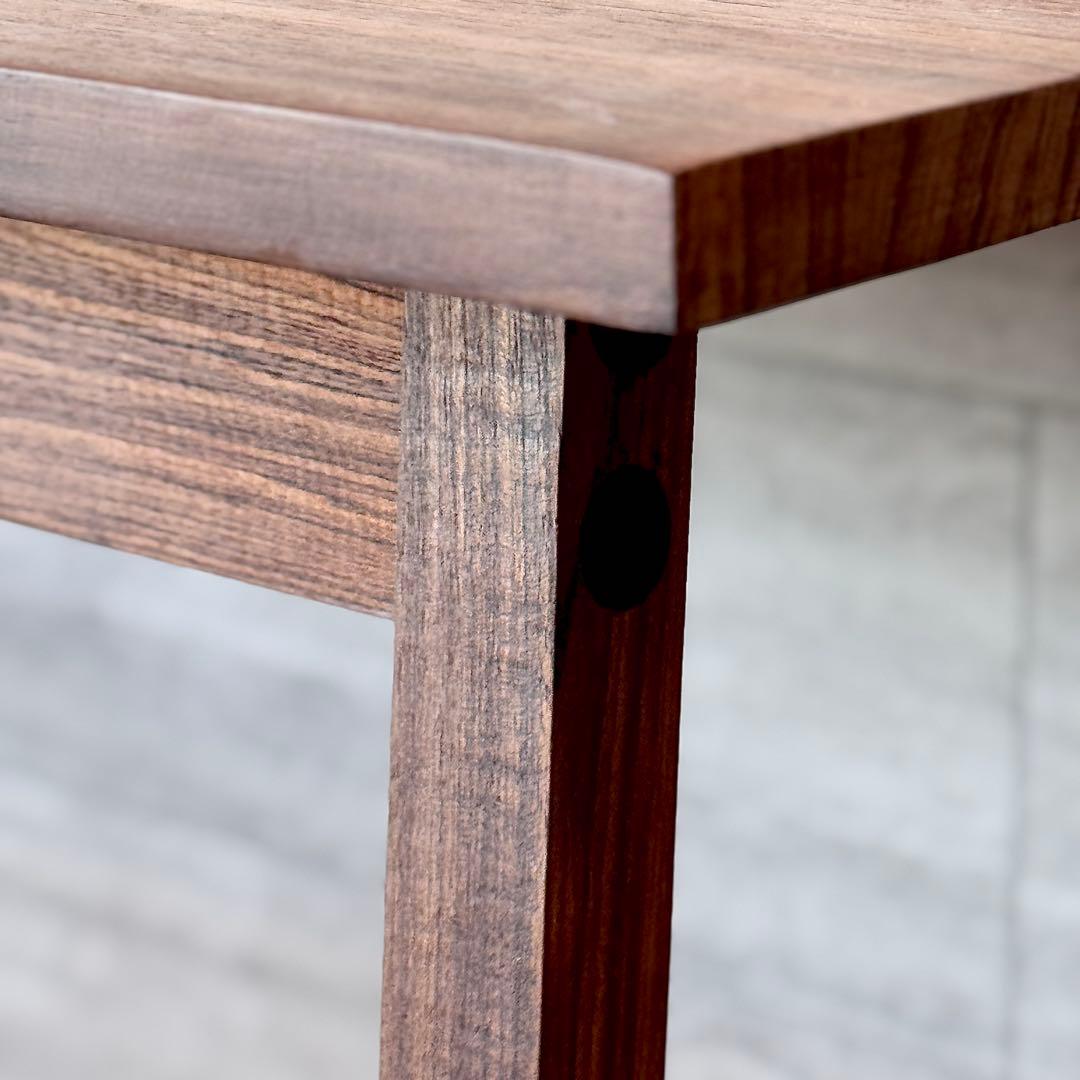 WTWチーク木製テーブル机作業デスク◆幅110木目ナチュラル素材アンティーク男前